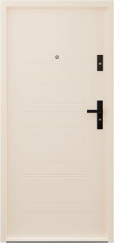 Drzwi przeciwpożarowe EI30 wewnątrzklatkowe dymoszczelne Sa S200 antywłamaniowe RC3 akustyczne 42 dB 55 mm stalowe beżowe T34