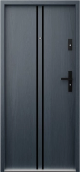 Drzwi przeciwpożarowe EI30 wewnątrzklatkowe dymoszczelne Sa S200 antywłamaniowe RC3 akustyczne 42 dB 55 mm stalowe antracyt drewnopodobny A7