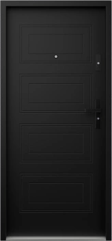 Drzwi przeciwpożarowe EI30 wewnątrzklatkowe dymoszczelne Sa S200 antywłamaniowe RC3 akustyczne 42 dB 55 mm stalowe czarne T34