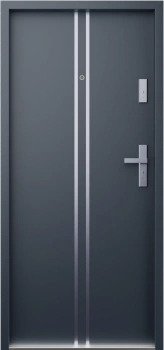 Drzwi wewnątrzklatkowe akustyczne wyciszające 42 dB antywłamaniowe RC2 55 mm stalowe antracyt db703 A7
