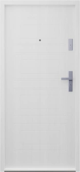 Drzwi przeciwpożarowe EI30 wewnątrzklatkowe dymoszczelne Sa S200 antywłamaniowe RC3 akustyczne 42 dB 55 mm stalowe biały drewnopodobny T34