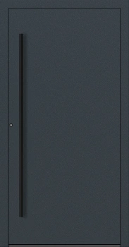 Drzwi zewnętrzne do domu aluminiowe 90 mm RC2 na wymiar okucia czarne Premium Alu P90 Blackline energooszczędne bez szyby antracyt ral 7016 M20