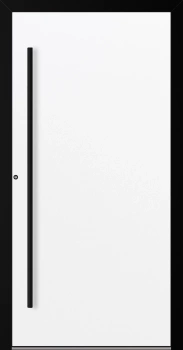 Drzwi zewnętrzne wejściowe domu aluminiowe na wymiar 90mm RC2 czarna ościeżnica Premium KOBBE Ud od 0.8 RAL na zamówienie białe M20