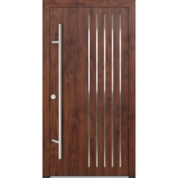 Drzwi zewnętrzne wejściowe do domu stalowo aluminiowe 82 mm DS82 U <= 0,68 antaba klamka inox Program Czyste Powietrze M44