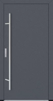 Drzwi zewnętrzne wejściowe do domu stalowo aluminiowe 82 mm DS82 pełne z okuciami inox antracyt db703 Program Czyste Powietrze M00