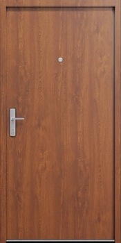 Drzwi wewnątrzklatkowe akustyczne 44 dB z Certyfikatem wyciszające stalowe antywłamaniowe RC3 68mm dymoszczelne złoty dąb M00