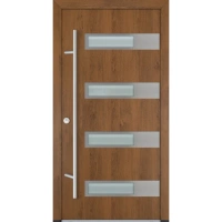 Drzwi zewnętrzne wejściowe do domu stalowo aluminiowe 82 mm DS82 U <= 0,89 antaba inox szyba mleczna lustro weneckie Program Czyste Powietrze M43