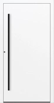 Drzwi zewnętrzne wejściowe domu aluminiowe na wymiar 90mm RC2 pochwyt/antaba Premium KOBBE energooszczędne RAL na zamówienie białe M20