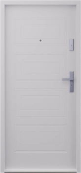 Drzwi przeciwpożarowe EI30 wewnątrzklatkowe dymoszczelne Sa S200 antywłamaniowe RC3 akustyczne 42 dB 55 mm stalowe szare T34