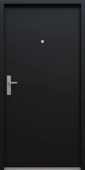 Drzwi wewnątrzklatkowe antywłamaniowe z Certyfikatem w klasie RC3 68mm stalowe akustyczne 44 dB dymoszczelne antracyt db703 M00